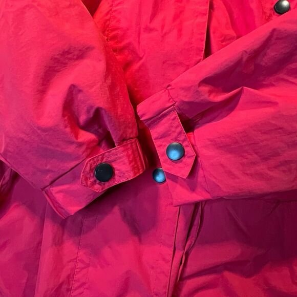 Tudor Court Red Jacket Windbreaker Removable Hood Fleece Lined Long Sleeves XX - Picture 14 of 16
